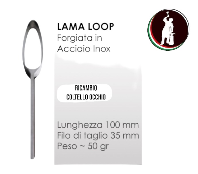 Icar  LAMA DI RICAMBIO Loop per coltello Vet - Inox