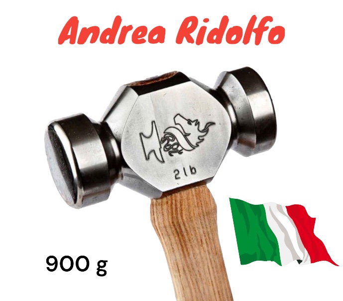 Ridolfo Martello da Forgia Classico due Teste Tonde gr.900