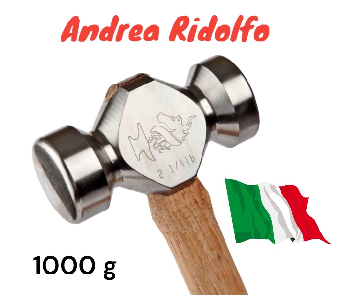 Ridolfo Martello da Forgia Classico due Teste Tonde gr.1000