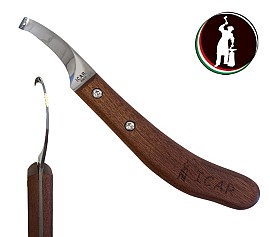 Icar COLTELLO lama INTERCAMBIABILE Manico in Mogano Classico DESTRO