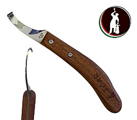 Icar COLTELLO lama INTERCAMBIABILE Manico in Mogano Classico SINISTRO