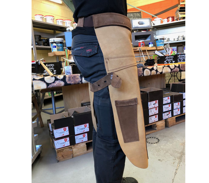 Con Cuero Grembiule Maniscalco Madrid Scamosciato_1