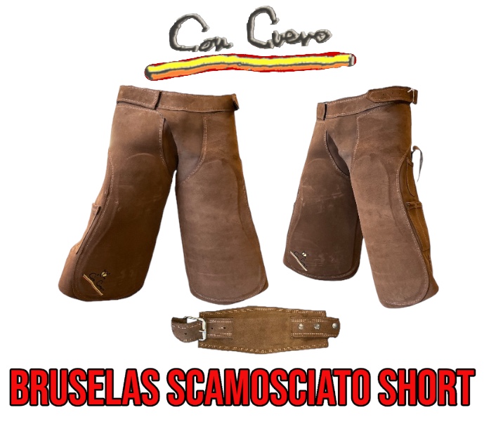 ConCuero Grembiule Maniscalco Bruselas Camoscio short