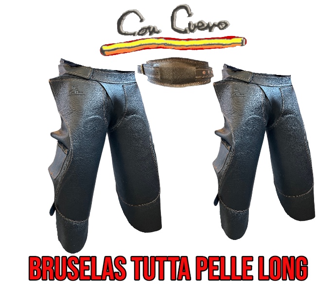 Con Cuero Grembiule Tutta Pelle  Bruselas Long